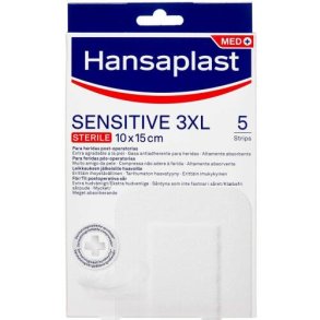 Hansaplast Sensitive 3XL 10x15cm 5.stk