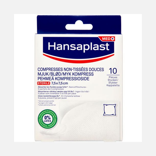 Hansaplast Soft Steril Compress 10.stk