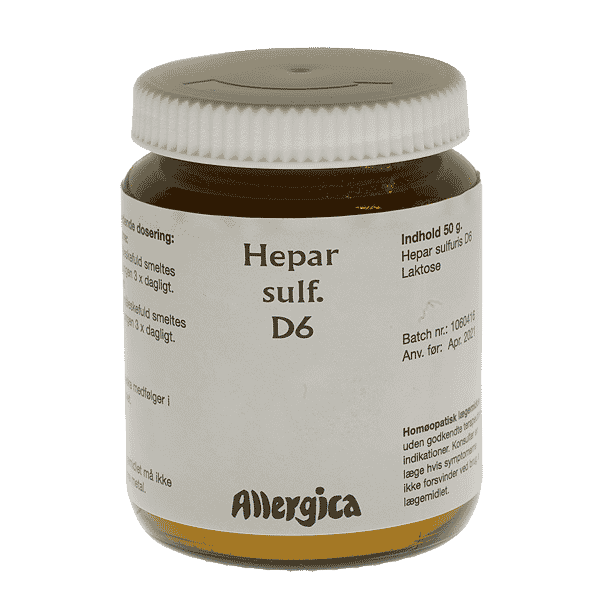 Hepar sulf. D6, trit 50g