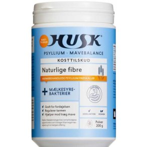 Husk Psyllium Mavebalance Mlkesyre Pulver 200 g