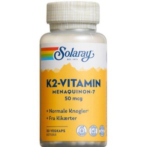 Solaray K2- Vitamin 50 mcgkapsler 30 stk.
