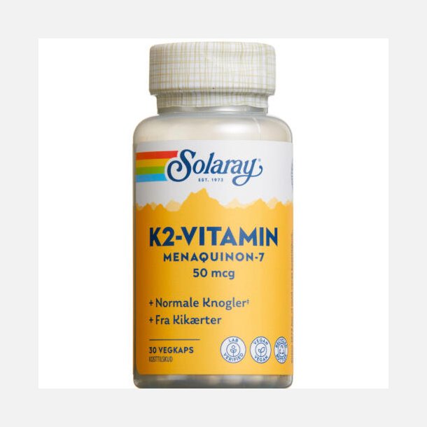 Solaray K2- Vitamin 50 mcgkapsler 30 stk.