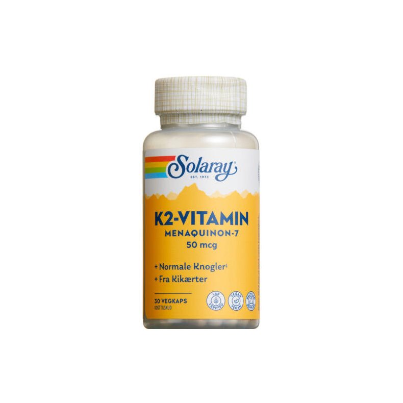 Solaray K2- Vitamin 50 mcgkapsler 30 stk.