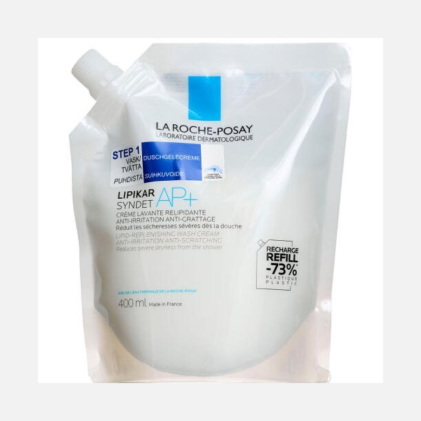 LRP Lipikar Syndet AP+ Vaskegelecreme Refill 400ml