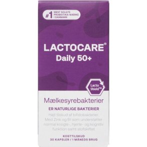 Lactocare Daily 50+ Kapsler 30.stk