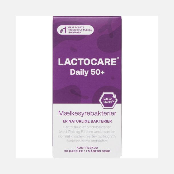 Lactocare Daily 50+ Kapsler 30.stk
