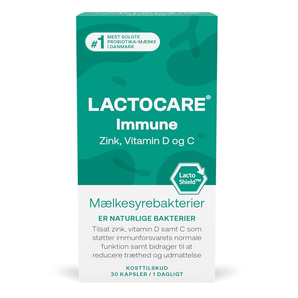 Lactocare Immune 30.stk - Mælkesyre bakterier - Dansk Homøopatisk Apotek