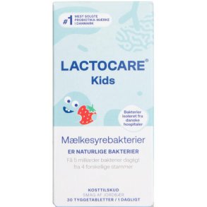 Lactocare Kids Tyggetabletter 30.stk