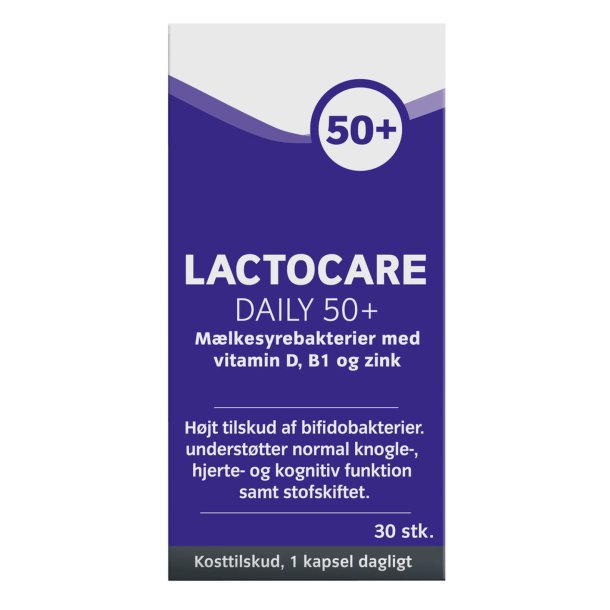 Lactocare Daily 50+ 30kapsler 