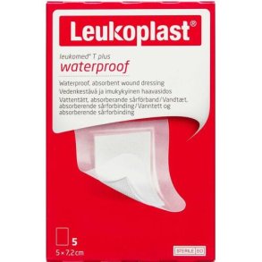 Leukoplast Leukomed T Plus Srbandage 5x7,2 cm 5 stk