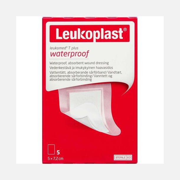 Leukoplast Leukomed T Plus Srbandage 5x7,2 cm 5 stk