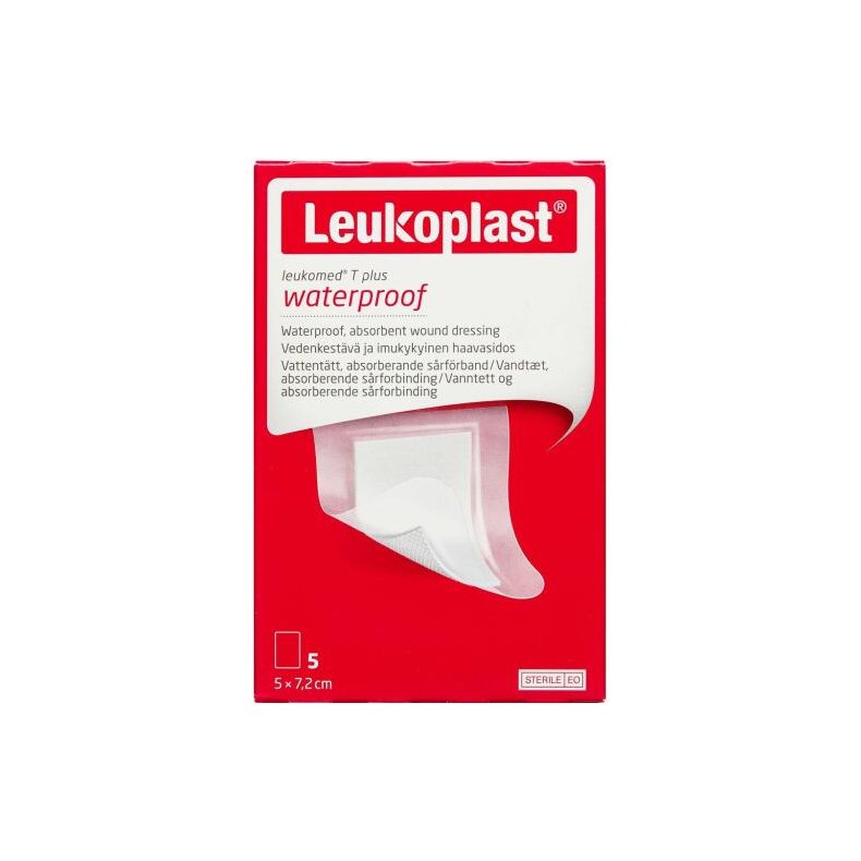 Leukoplast Leukomed T Plus Srbandage 5x7,2 cm 5 stk