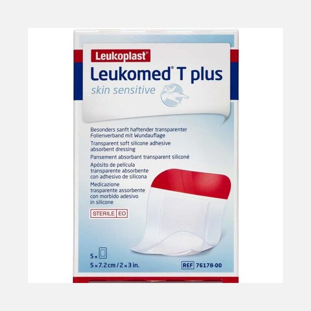 Leukoplast Leukomed T Plus Skin Sensitive 5x7,2 cm 5 stk.