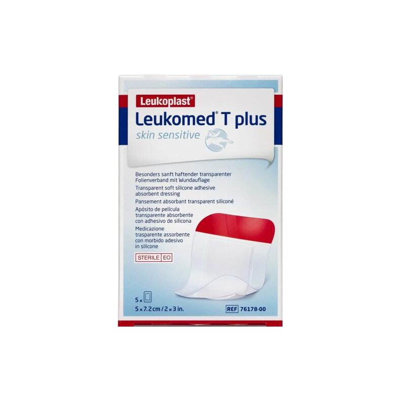 Leukoplast Leukomed T Plus Skin Sensitive 5x7,2 cm 5 stk.