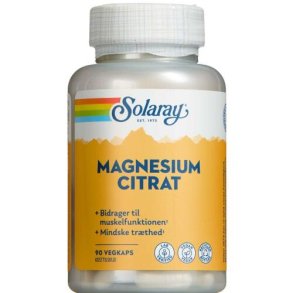 Magnesium citrat 90 kapsler - Solaray