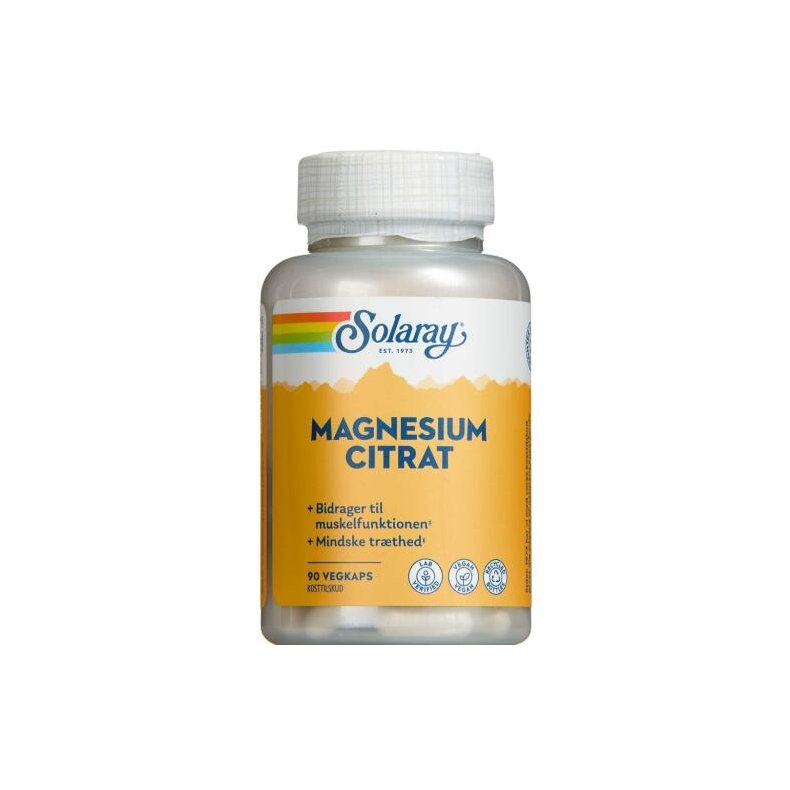 Magnesium citrat 90 kapsler - Solaray