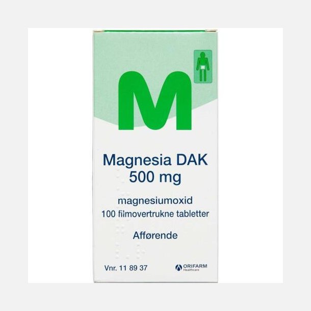 Magnesia DAK Tabletter 500mg