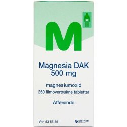 Magnesia DAK Tabletter 500mg