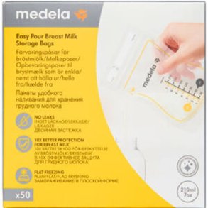 Medela Easy Pour Opbevaringsposer Til Brystm�lk 50.stk