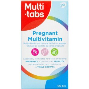 Multi-Tabs Pregnant Multivitamin 120 stk