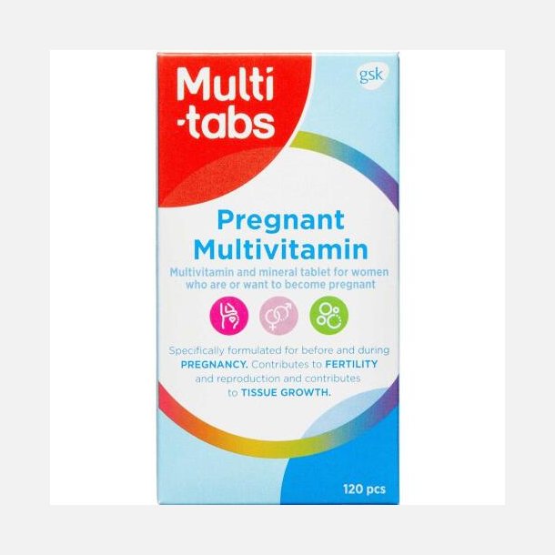 Multi-Tabs Pregnant Multivitamin 120 stk