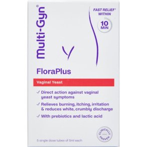 Multi-Gyn FloraPlus Vaginal Svamp Gel Engangsdosis 5 x 5 ml