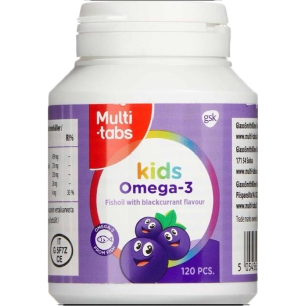 Multi-Tabs Kids Omega-3 Tyggekapsler 120.stk 