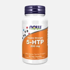 NOW Foods 5-HTP 200mg 60 kapsler