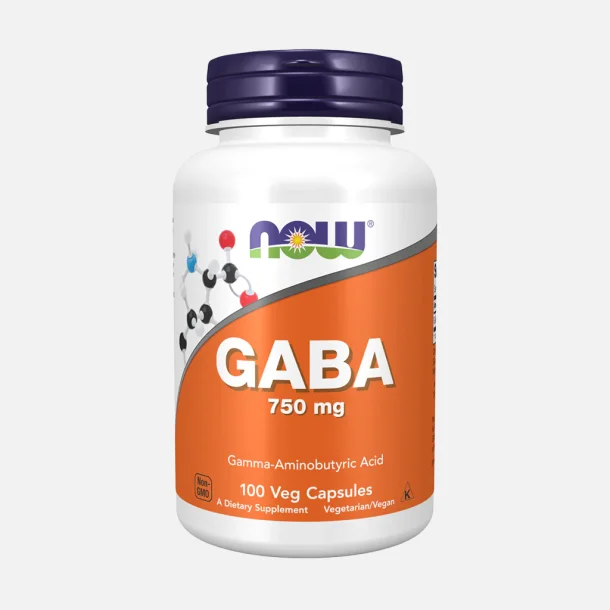 NOW Foods GABA 750mg 100.kapsler
