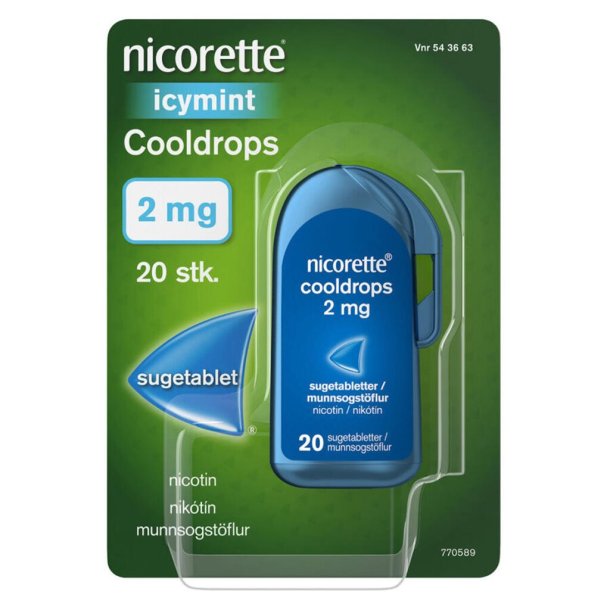 Nicorette Cooldrops Sugetabletter 2mg