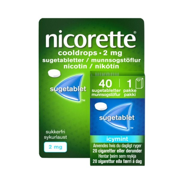 Nicorette Cooldrops Sugetabletter 2mg