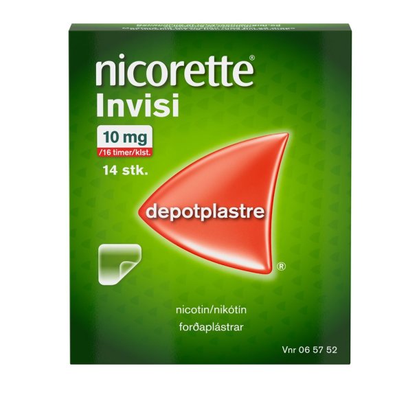  Nicorette Invisi Depotplastre 10mg/16t 14.stk