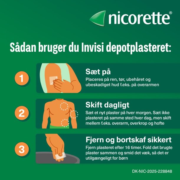 Nicorette Invisi Depotplastre 25mg/16t 