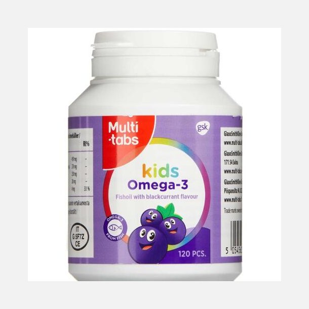 Multi-Tabs Omega-3 Kids Kapsler 120 stk.