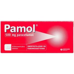 Pamol 500 mg 20 stk  +18 r