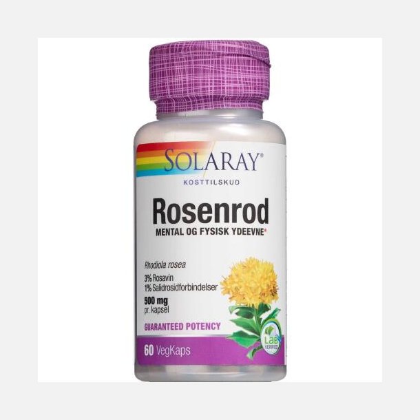 Solaray Rosenrod 500 mg 60 stk.