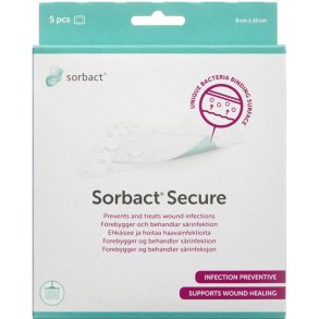 Sorbact Secure Plaster 8 x 10cm 5.stk