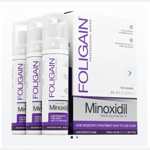 FOLIGAIN Minoxidil 2% h�rv�kstskum til kvinder
