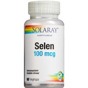 Solaray Selen 100 mikg 90 kapsler 