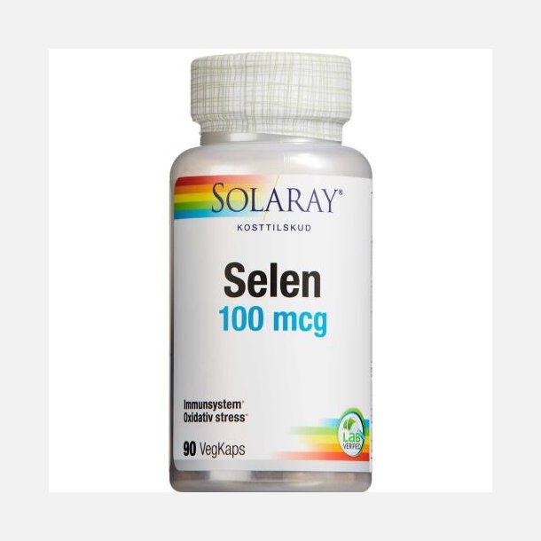 Solaray Selen 100 mikg 90 kapsler 