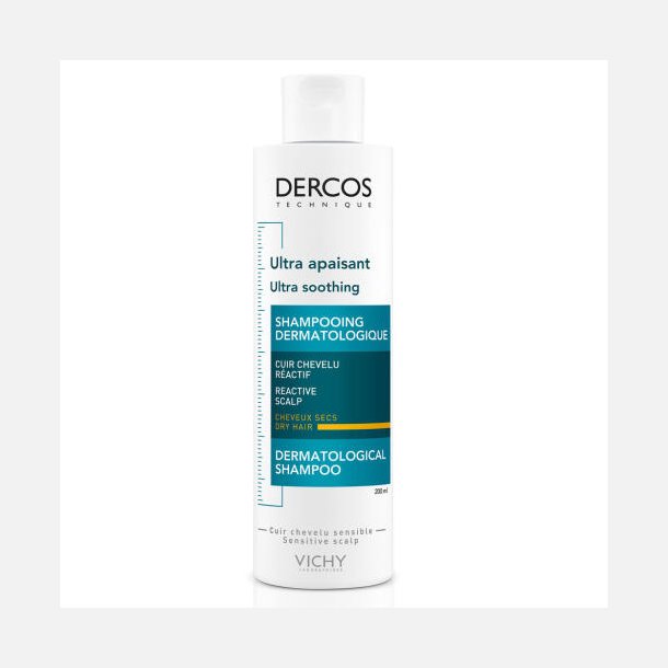 VichyDercos Ultra Soothing Sulfate Free Shampoo til trt hr 200 ml