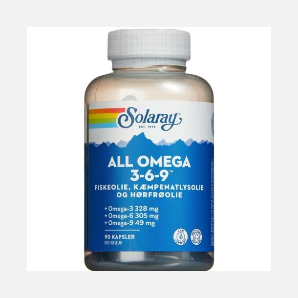 All Omega 3-6-9, 90 kapsler - Solaray