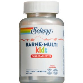 Solaray Barne-Multi tyggetabletter 100 stk