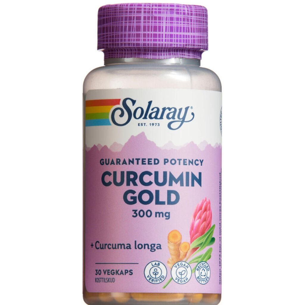 Solaray Curcumin Gold 30 kapsler - Øvrige kosttilskud - Sund Apotek