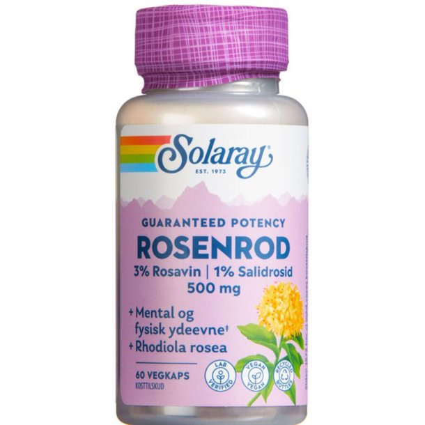 Solaray Rosenrod 500mg 60.stk