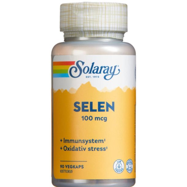 Solaray Selen 100 mikg 90 kapsler 