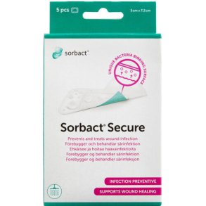 Sorbact Secure Plaster 5 x 7,2cm 5.stk
