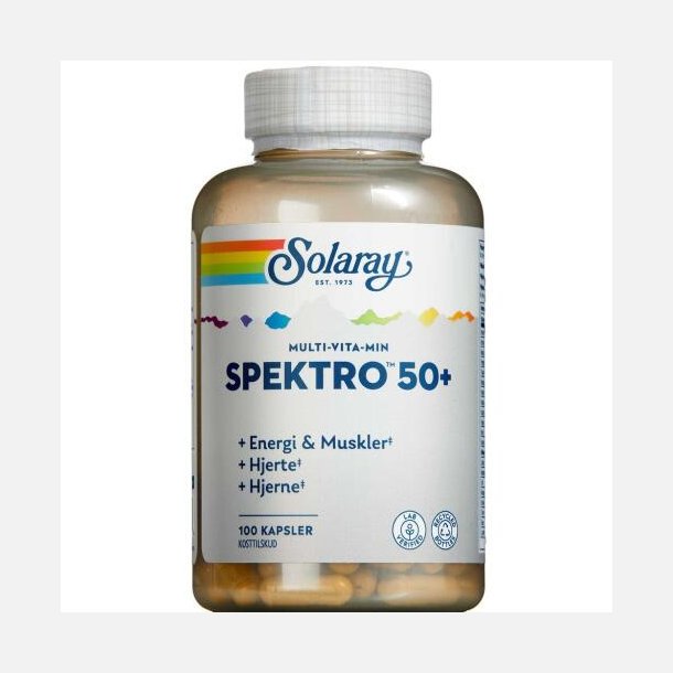 Solaray Spektro 50+ Multivitamin 100 stk.