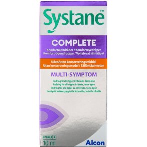 Systane Complete uden Konserveringsmidler jendrber 10 ml