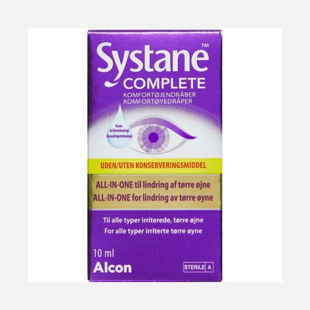 Systane Complete uden Konserveringsmidler jendrber 10 ml